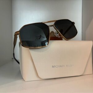 Michael Kors Gold and Black Sunglasses